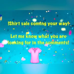 A whole bunch of shirts will be posted all sizes, brands, colors, types